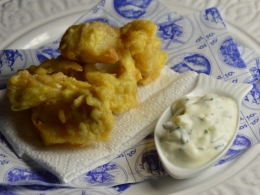 Beignets de poisson à la hollandaise, biegnets de poisson, cabillaud, beignet de cabillaud