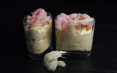 crevettes, chou-fleur