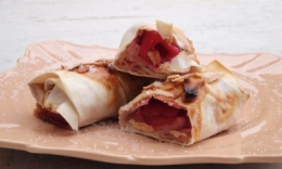 cherry strudels, strudel, cerises