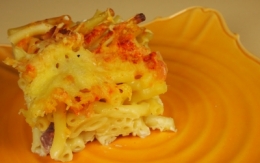 gratin de pâtes au Maroilles, gratin, pâtes, Maroilles, lacocotte.nordblogs.com