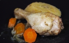 poulet, banane plantain