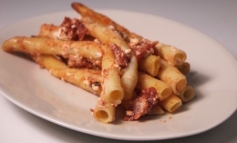 ziti gratinés à la ricotta, ziti, ricotta
