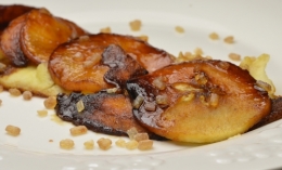 Pancake géant pommes-poires-chicorée