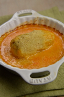 Quenelles de volaille à la mimolette, quenelles, volaille, mimolette