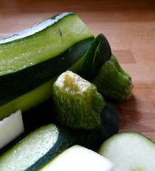courgettes grillées, courgettes au gril