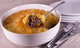 parmentier, parmentier vert et orange, boeuf bouilli
