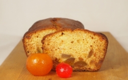 gâteau aux fruits confits, fruits confits