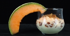 melon, melon givré, bacon, poudre de bacon, Jean-Louis Parent, la palette des biochamps, Maing