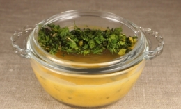 velouté au cerfeuil, velouté au cerfeuil et navets, cerfeuil, navets, La cotte