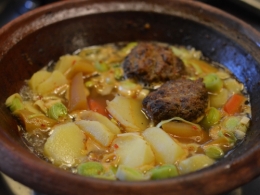 Tajine poireaux-pommes de terre, tajine, poireaux, pommes de terre