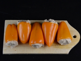 Mini-poivrons aux harengs doux, mini-poivrons, harengs doux, filets de harengs doux