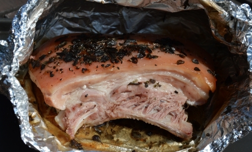 Poitrine de porc à l'origan : La Cocotte