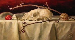 Raccoon Skull and Cherry with Shell_860.jpg