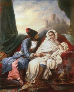 Beautiful Eastern Woman and a Cossack.jpg