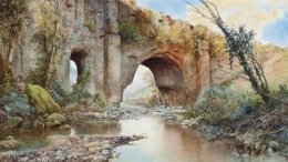 A River Running under an Aquaduct on the Roman Campagna.jpg