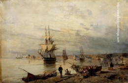 Sunset at the seashore.jpg