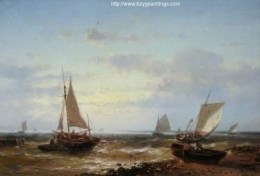 Fishing Boats in a Fresh Breeze Evening.jpg