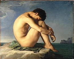 Naked Young Man Sitting on the Edge of the Seaalso known as Jeune homme nu assis au bord de la mer).jpg