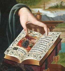 Detail from Virgin and Child with the Infant Saint John Joan de Burgunya.jpg
