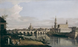 Dresden from the Right Bank of the Elbe below the Augustus Bridge.jpg