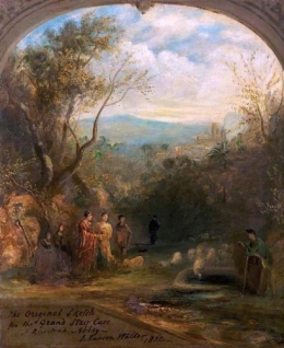 The Original Sketch for the Grand Staircase at Newstead Abbey Nottinghamshire.jpg