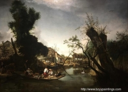 River landscape with a ferry.jpg