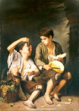 Boys Eating Grapes and Melon.jpg