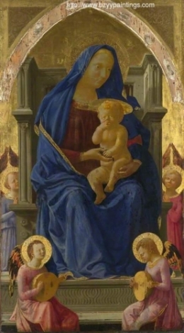 The Virgin and Child Enthroned central panel for the Pisa Altarpiece).jpg