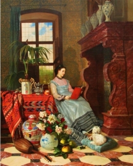 Reading by the Fireplace.jpg