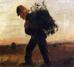 Per Bollerhus Walking with His Bundle of Sticks.jpg