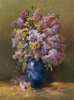 Lilacs in Blue Vase.jpg