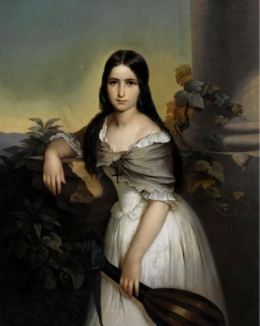 Portrait of a woman holding a mandolin.jpg