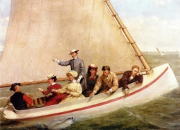 Fishing in a Catboat in Great South Bay.jpg