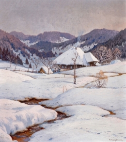 BlackForestHouseinanEveningSettingWinterLandscape_9557.jpg