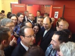 Avec F. Hollande - 29 avril 2012