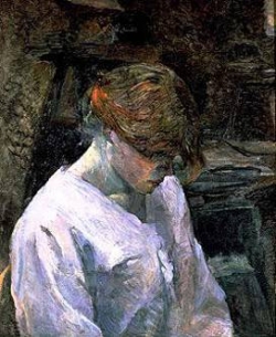 Toulouse-Lautrec, la Rousse au chemisier blanc